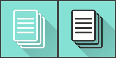 Belge - vektör simgesi.