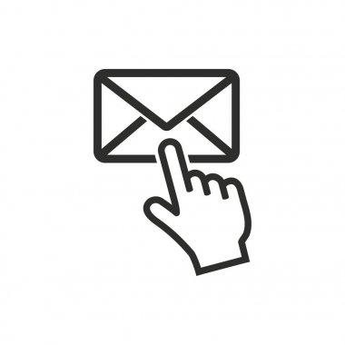 Posta - vektör simgesi.