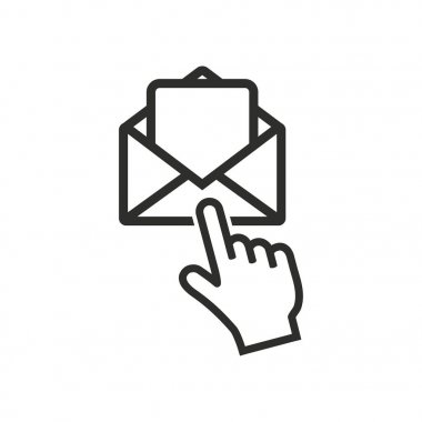 Posta - vektör simgesi.