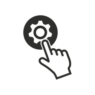 Ayarlar - vektör simgesi.