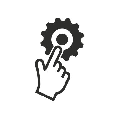 Ayarlar - vektör simgesi.