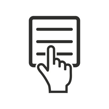 Belge - vektör simgesi.