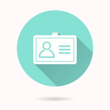 Kimlik kartı - vektör simgesi.