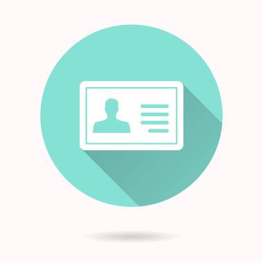 Kimlik kartı - vektör simgesi.