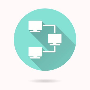 Network Kontrolü-vektör simgesi.