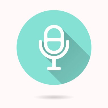 Mikrofon - vektör simgesi.