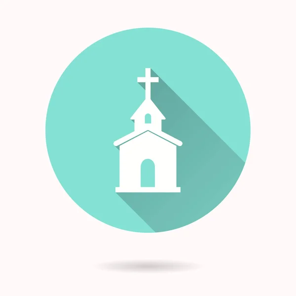 Iglesia - icono de vector . — Vector de stock