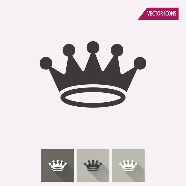 Crown - vektor icon. — Stock vektor