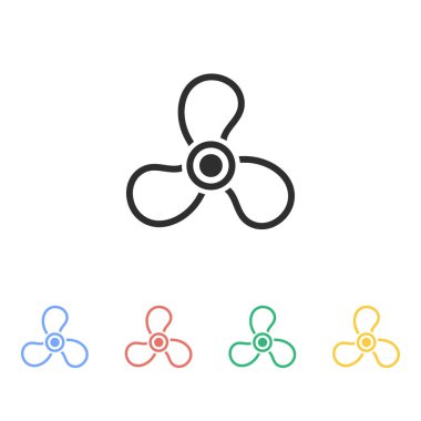 Fan - vektör simgesi.