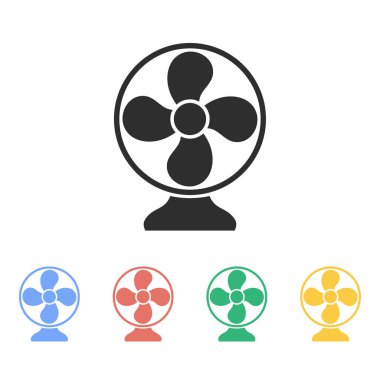 Fan - vektör simgesi.