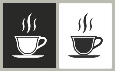 Kahve fincanı - vektör simgesi.