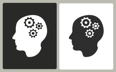 Beyin fırtınası - vektör simgesi.