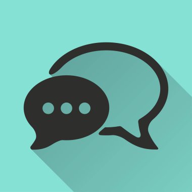 Sohbet - vektör simgesi.