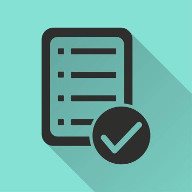 Kontrol listesi - vektör simgesi.