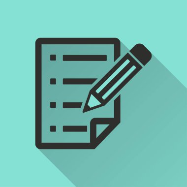 Kontrol listesi - vektör simgesi.