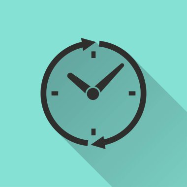 Saat - vektör simgesi.