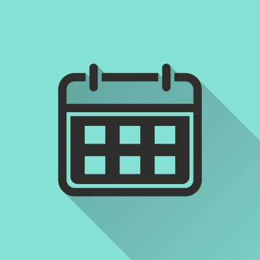 Takvim - vektör simgesi.