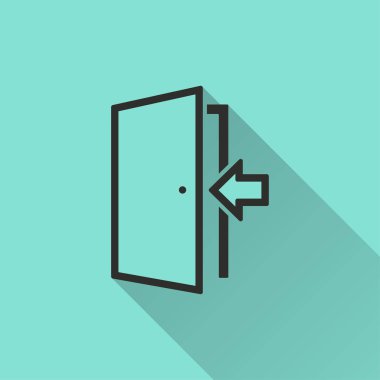 Kapı - vektör simgesi.