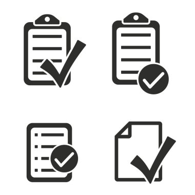 Denetim listesi Icon set.