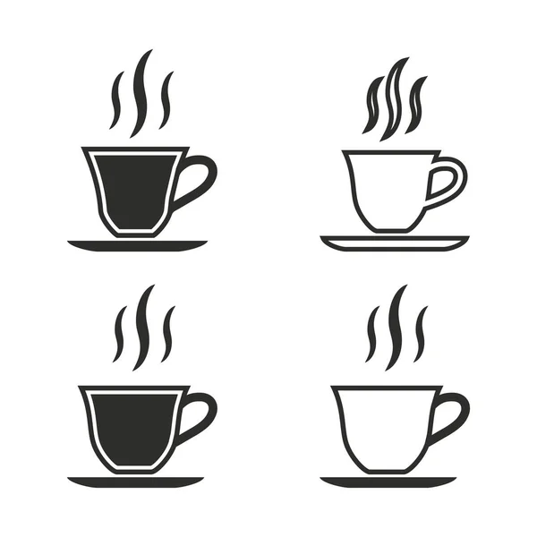 Taza de café icono conjunto . — Vector de stock
