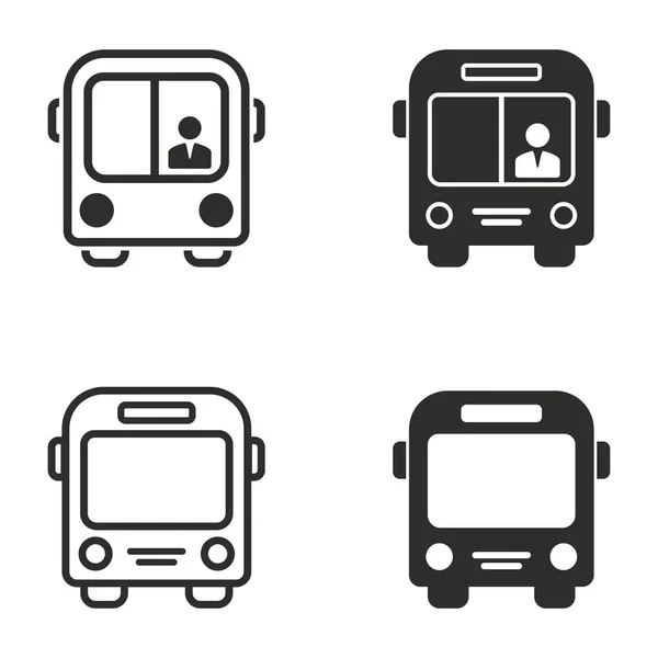 Bus-Symbol gesetzt. — Stockvektor