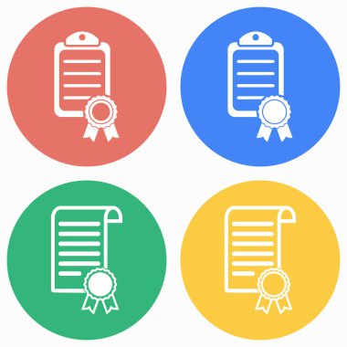 Sertifika simge seti.