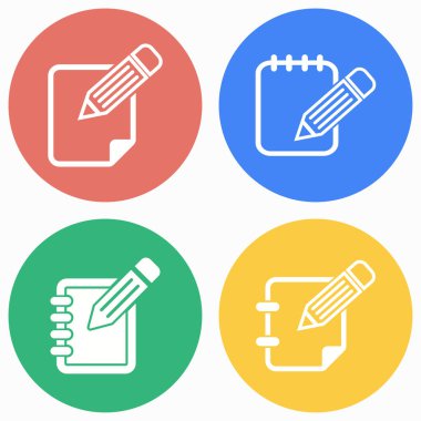 Not defteri Icon Set.
