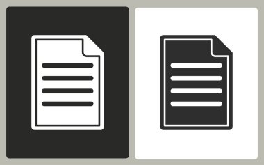 Belge - vektör simgesi.