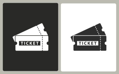 Bilet - vektör simgesi.
