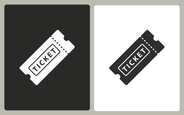 Bilet - vektör simgesi.