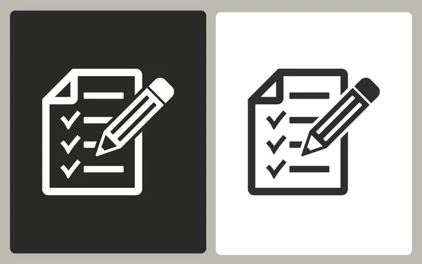 Klembord - vector pictogram. — Stockvector