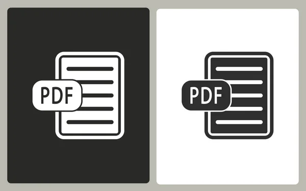 Pdf-벡터 아이콘. — 스톡 벡터