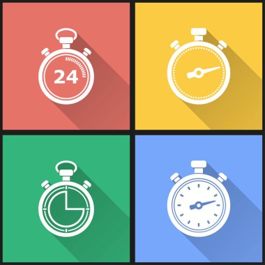 Kronometre Icon set.