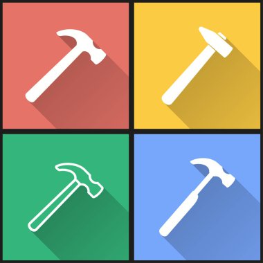 Çekiç Icon set.