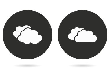 Bulutlar gökyüzü - vektör simgesi.