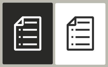 Belge - vektör simgesi.