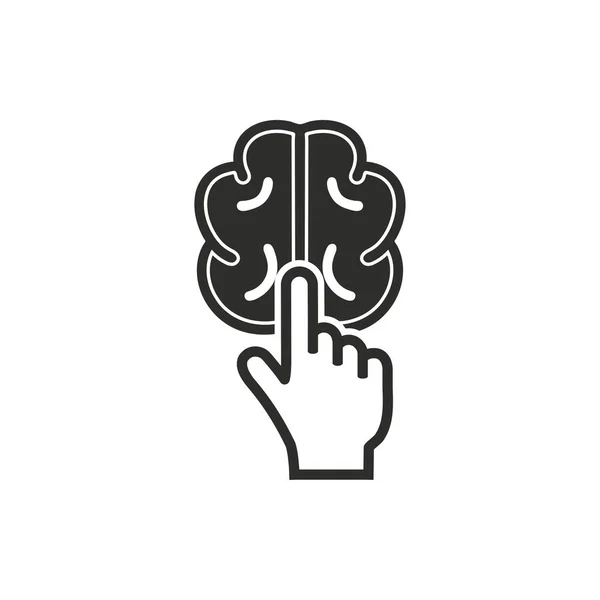 Cerebro - vector icono . — Vector de stock