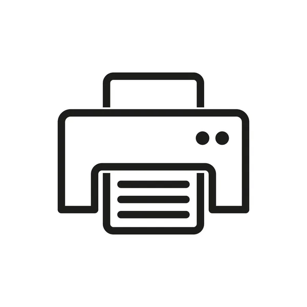 Impresora - icono de vector . — Vector de stock