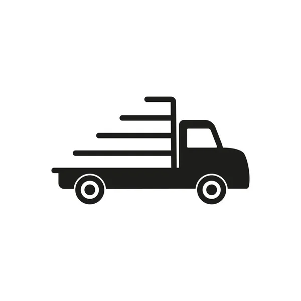 Vrachtwagen - vector pictogram. — Stockvector