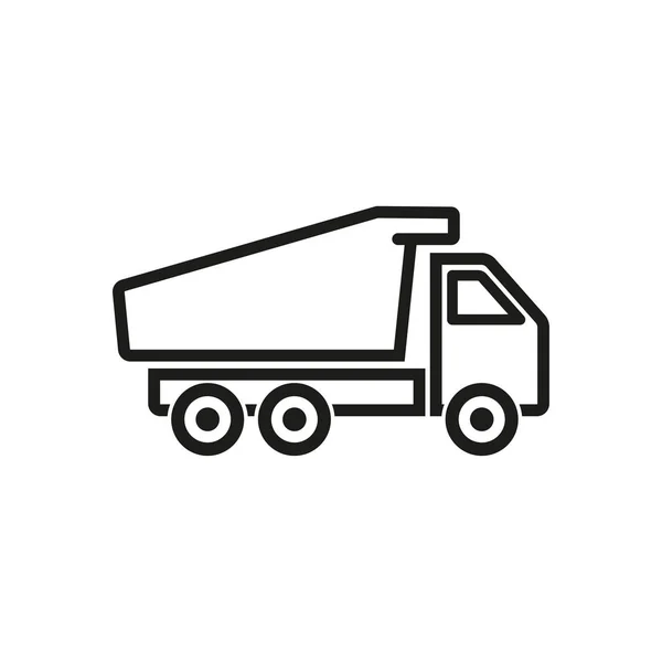 Vrachtwagen - vector pictogram. — Stockvector