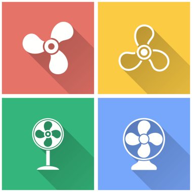 Fan - vektör simgesi.