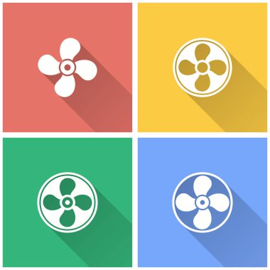 Fan - vektör simgesi.