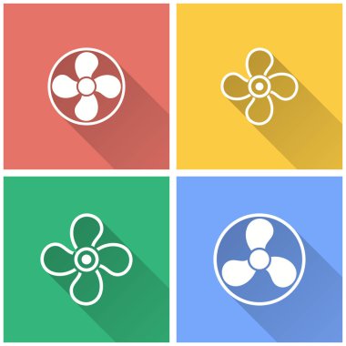 Fan - vektör simgesi.