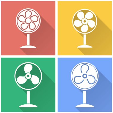 Fan - vektör simgesi.