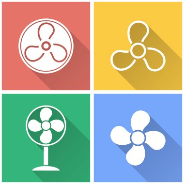 Fan - vektör simgesi.