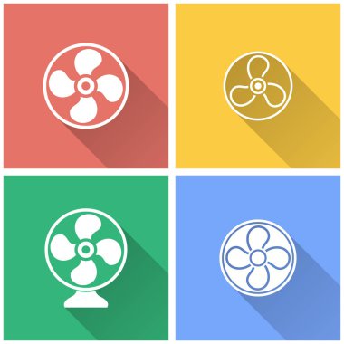 Fan - vektör simgesi.