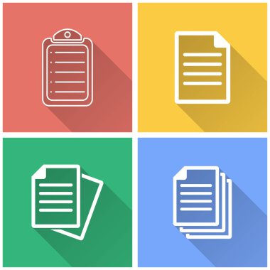 Belge - vektör simgesi.