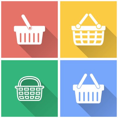 Alışveriş sepeti - vektör simgesi.