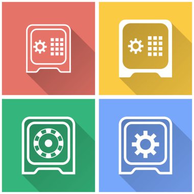 Güvenli - vektör simgesi.