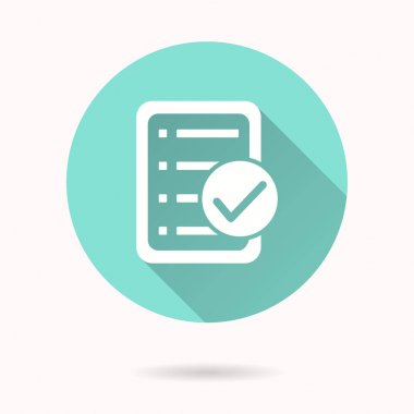 Denetim listesi vektör simgesi.